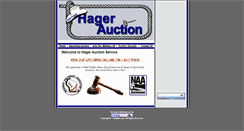 Desktop Screenshot of hagerauction.com